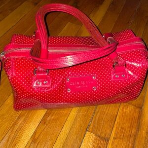 Kate Spade large satchel in red patent leather